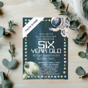 Aangepaste Leeftijd Buitenruimte Verjaardagsfeest  Kaart