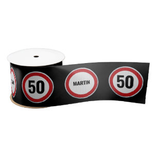 Aangepaste leeftijd en NAAM verjaardagstekens Lint