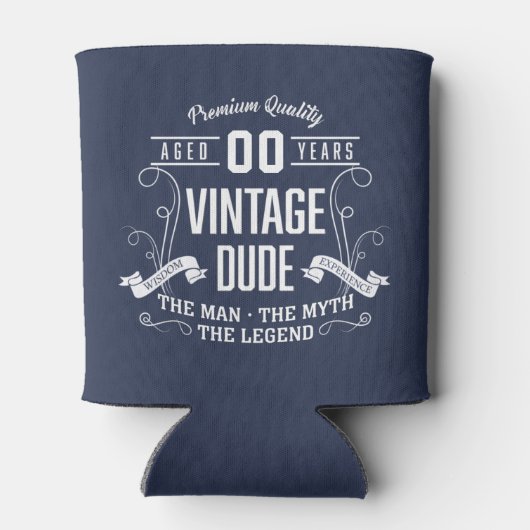 Aangepaste leeftijd  kerel blikjeskoeler (Achterkant)