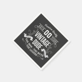 Aangepaste leeftijd  kerel servet (Hoek)