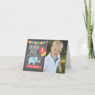 Aangepaste leeftijd Olifant Verjaardag Dankkaart Bedankkaart