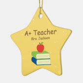 Aangepaste leerlingenboeken en Apple Keramisch Ornament (Links)