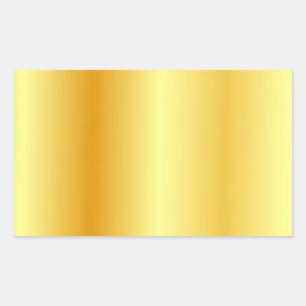 Aangepaste lege sjabloon Elegante moderne gouden u Rechthoekige Sticker