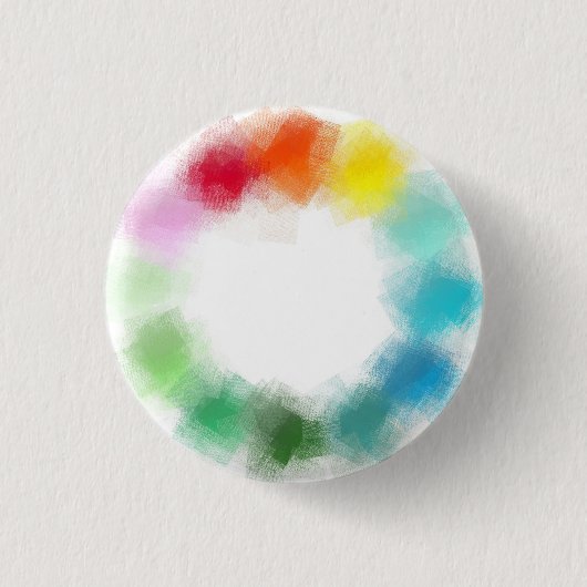 Aangepaste lege Sjabloon Moderne, kleurrijke Abstr Ronde Button 3,2 Cm (Voorkant)