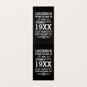 Aangepaste Legenda zijn geboren op maandjaarbasis Kaart (Binnenkant ongevouwen)