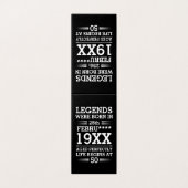 Aangepaste Legenda zijn geboren op maandjaarbasis Kaart (Buitenkant ongevouwen)