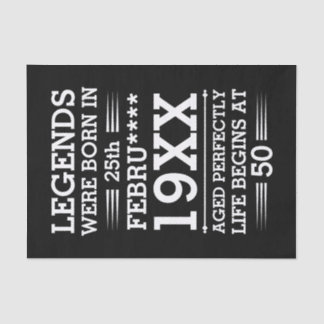 Aangepaste Legenda zijn geboren op maandjaarbasis Tissuepapier