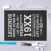 Aangepaste Legenda zijn geboren op maandjaarbasis Tissuepapier (Craft)