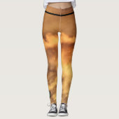 Aangepaste Leggings INITIAAL EN GOUD CLOUDS (Voorkant)