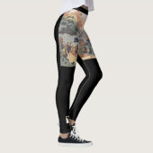 Aangepaste Leggings JAPANSE HOUTBLOK PRINT (Rechts)