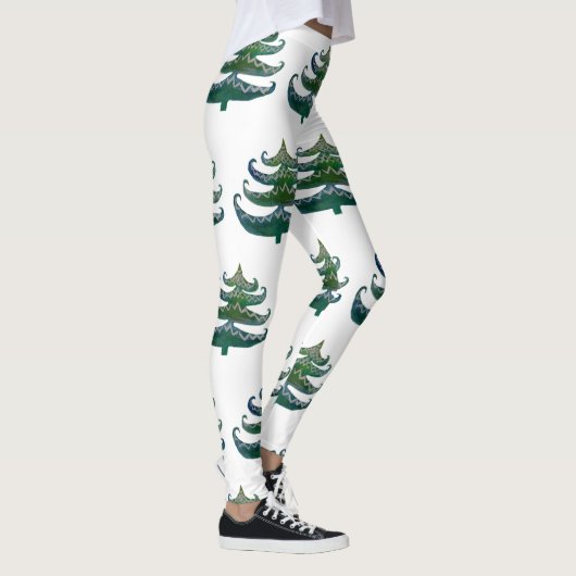 Aangepaste Leggings Kerstbomen (Rechts)