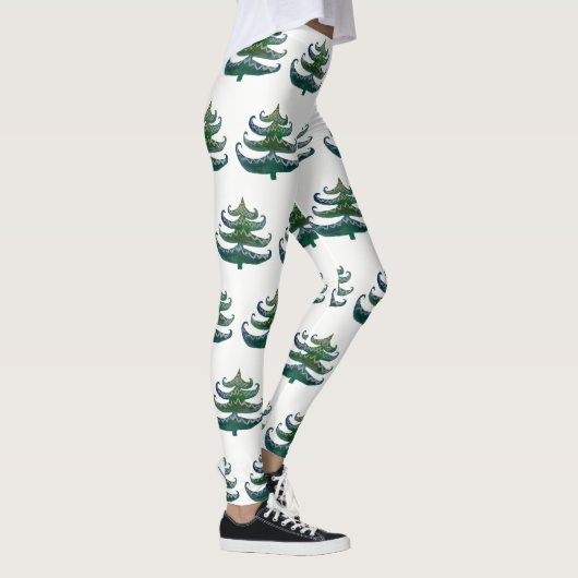 Aangepaste Leggings Kerstbomen (Rechts)