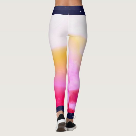 Aangepaste Leggings NACHTSKY EN DAYBREAK (Achterkant)