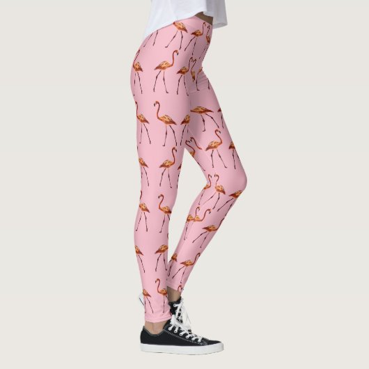 Aangepaste Leggings Pink Flamingo (Rechts)