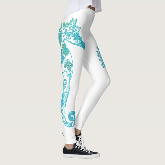 Aangepaste Leggings Seahorse art (Rechts)