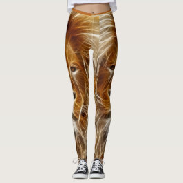Aangepaste Leggings voor Fantasy Lion Head