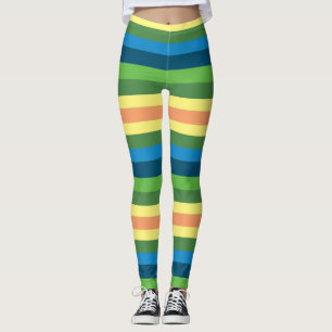Aangepaste Leggings voor Stripes Summer Mode