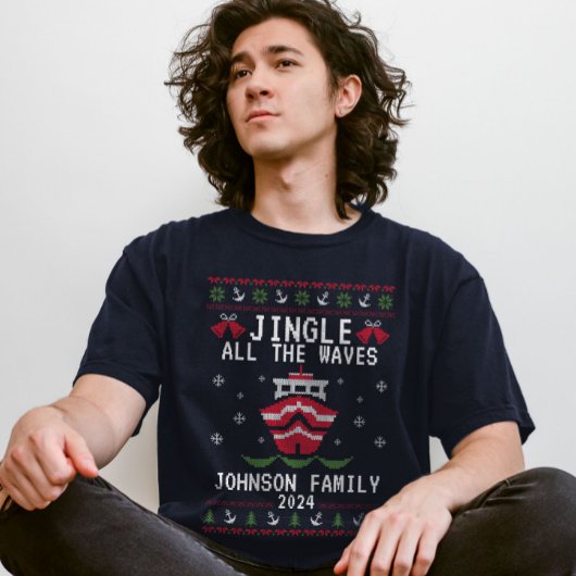 Aangepaste Lelijke Kerstcruise Familie Matching Gr T-shirt
