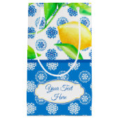 Aangepaste Lemon en Blue Azulejos Klein Cadeauzakje (Voorkant)