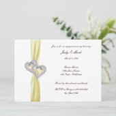 Aangepaste Lemon Hearts Engagement Party Kaart (Staand voorkant)