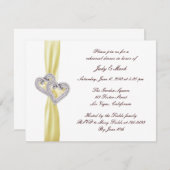 Aangepaste Lemon Hearts Rehearsal Dinner Uitnodigi Kaart (Voorkant / Achterkant)