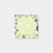 Aangepaste lente-Floral groen Post-it® Notes (Voorkant)