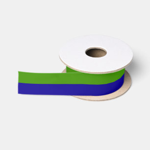 Aangepaste Lentegroen en Donkerblauw Lint