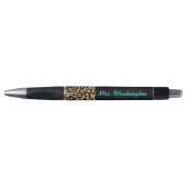 Aangepaste Leopard Docent School Pen Gift (Voorkant)