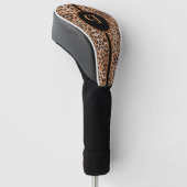 Aangepaste Leopard Print Golf Head Hoesje Golfheadcover (Schuin)