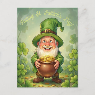 Aangepaste Leprechaun Kabouter Gelukkig St. Patric Briefkaart