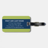 Aangepaste leraar Apple met Trendy Chevron Pattern Bagagelabel (Achterkant horizontaal)