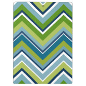 Aangepaste leraar Apple met Trendy Chevron Pattern Klembord (Achterkant)