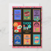Aangepaste leraar Bedankt voor je kaartenbrief Fun Kaart (Voorkant)