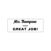 Aangepaste leraar naam geweldige baan!  zelfinktende stempel (Design)