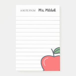 Aangepaste leraar  post-it® notes