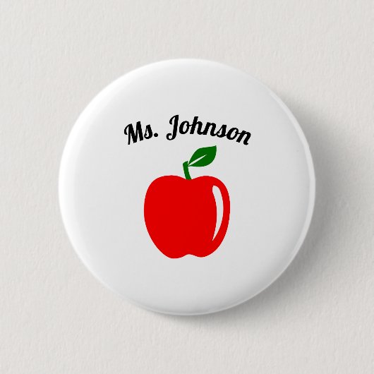 Aangepaste leraar ronde button 5,7 cm (Voorkant)