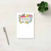 Aangepaste leraar terug naar school & leraar post-it® notes (Kantoor)