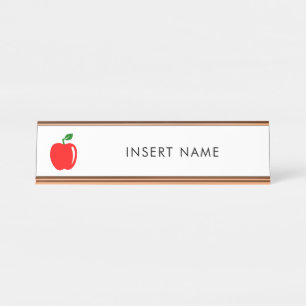 Aangepaste lerarennaam bureau naambordje