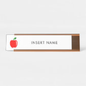 Aangepaste lerarennaam bureau naambordje (Voorkant)