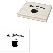 Aangepaste lerarennaam rubberstempel (Gestempeld)