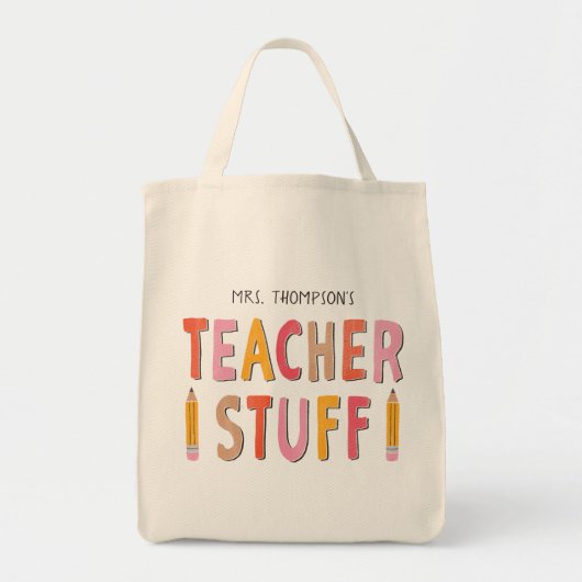 Aangepaste lerarenopleiding tote bag (Voorkant)