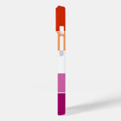 Aangepaste lesbische vlag met naam Case-Mate iPhone case (Achterkant / Links)