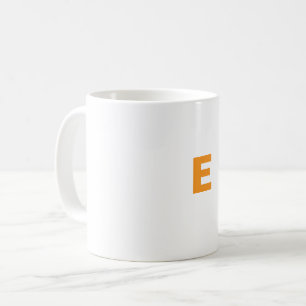 Aangepaste letter E mok
