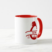 Aangepaste letter G Naam Kerst Monogram Mok (Voorkant rechts)