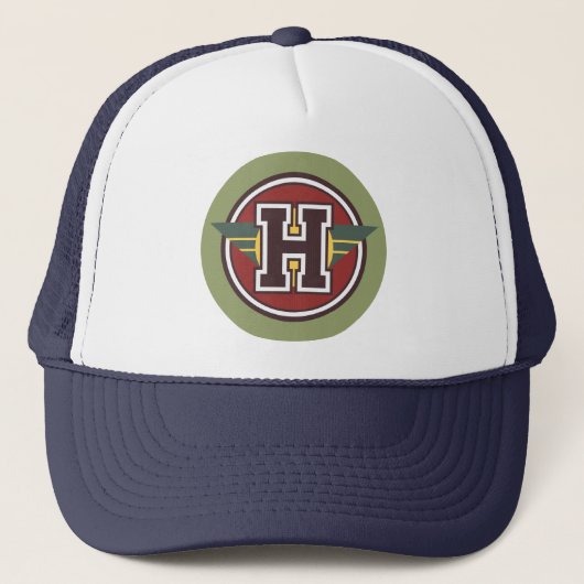 Aangepaste letter "H" Trucker Pet (Voorkant)