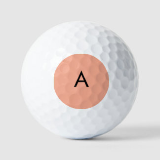 Aangepaste Letter Monogram Perzik  Golfballen