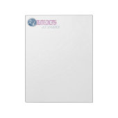 AANGEPASTE LETTERHEAD-NOOT: PADS 8 1/2 X 11 NOTITIEBLOK (Gedraaid)