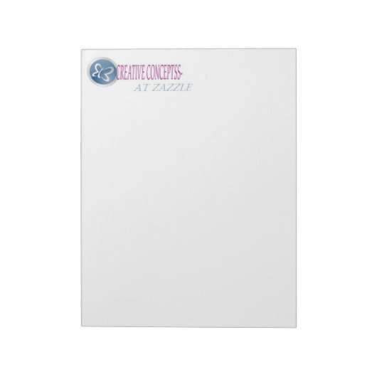 AANGEPASTE LETTERHEAD-NOOT: PADS 8 1/2 X 11 NOTITIEBLOK (Gedraaid)