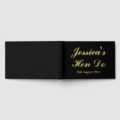 Aangepaste letters aan de bruid Hen Do Trip Weeken Gastenboek (Volledig)