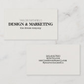 Aangepaste lettertypen visitekaartje (Voorkant / Achterkant)